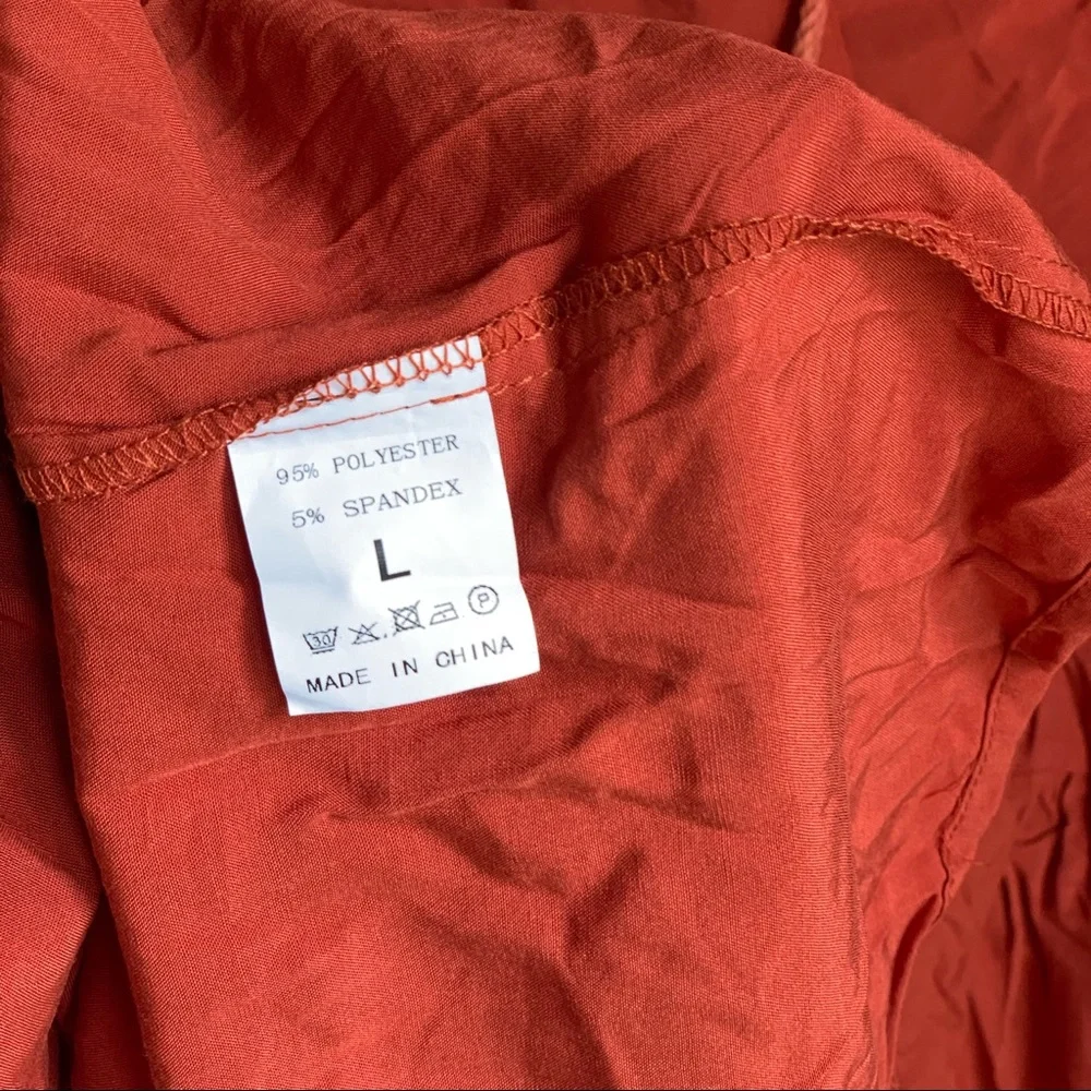 Dark pumpkin summer dress - Picture 3 of 6